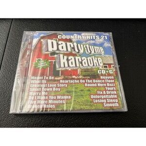 Party Tyme Karaoke Country Hits 21 CD+G Brand New Sealed